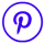 Free pinterest Purple Rimmed Social Media Icons